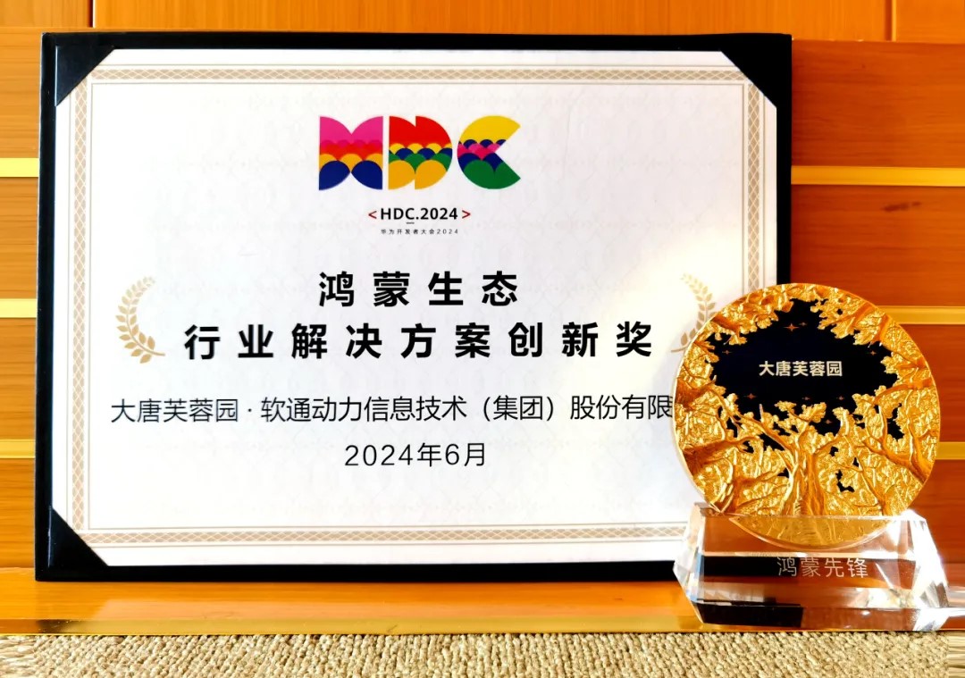 结合大唐芙蓉园落地智慧文旅鸿蒙原生利用，南宫NG28动力荣获华为“行业解决规划创新奖”